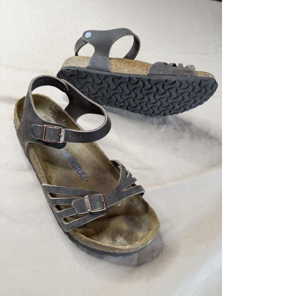 Birkenstock Brown Leather Two-Strap Sandals Women's EU 40 US 9